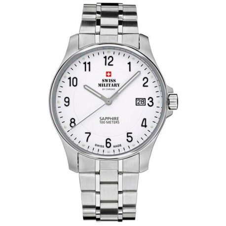 Swiss Military Orologio Uomo 20076ST-4M / SM30137.02 | Cassa Acciaio, Quarzo, Impermeabile 100m
