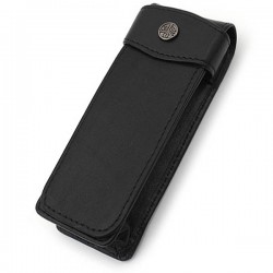 ESTUCHE DE PIEL PARA 2 UNIDADES LARGO CON SOLAPA