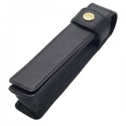 ESTUCHE DE PIEL PARA 1 UNIDADES LARGO CON SOLAPA