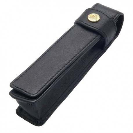 ESTUCHE DE PIEL PARA 1 UNIDADES LARGO CON SOLAPA
