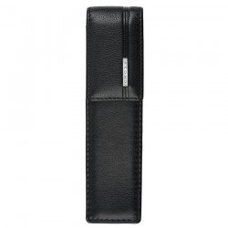 ESTUCHE EN PIEL NEGRA CROSS PARA 2 UNIDADES